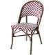 Rustproof Powder Coated Aluminium High Back Wicker Dining Chairs