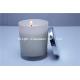 best quality blown glass candle holder with metal lid, hurricane glass sale