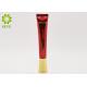 PE Plastic Cosmetic Cream Tube , Shiny Red Color 0.67 OZ Eye Cream Tube