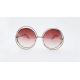 Ladies' fashion accessories Metal sunglasses 2019 fashion design UV 100% Round idea