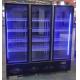 Air Cooled Glass Door Vertical Upright Drink Beer Wine Refrigerator Cabinet Chiller