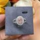 Certified Lab Diamond Jewelry Pink Oval Diamond Custom-Made Fancy Diamond Ring