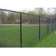 PVC Coated Chain Link Fence Iron Wire Mesh 9 Gauge