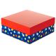 10 Square Multicolor Dots Package Gift Box logo Customized