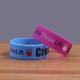 202*12*2mm Multi-color rainbow silicone bracelet,promotional silicone rubber