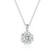 Classic Design 18k Gold Lab-Grown Diamond Pendant White Diamond Jewelry For Gifts And Party