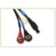 Medical Therapy ECG Lead Wires , CEFAR COMPEX 6 Pin ECG Patient Cable Leadwire