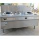 No Flame Industrial Induction Cooker Stainless Steel Material With 2 Burners