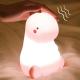 16 Color Changing Silicone Dinosaur Night Light Animal Silicone Night Lamp USB Rechargeable Touch Control Besides Lamp