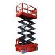 Orange Self Propelled Scissor Lift 6m-14m Mobile Platform Lift