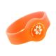 OEM colorful passive rfid silicone rubber wristband for Access Control