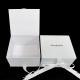 Square Custom Logo Luxury Foldable White Cardboard Gift Packaging Paper Box With Ribbon