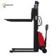 Load Capacity Semi Electric Pallet Stacker With 1600mm Maximum Lift Height And Polyurethane Wheels