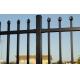 High-security prefab fence panels steel galvanized/powder coated steel picket fencee