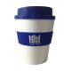 Reusable Plastic Coffee Keep Cups Custom Made Silicone Band BPA Free Promotional Printed