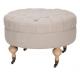 french style upholstered ottoman fabric ottomans round ottoman with backrest with casters