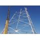 10KV - 1000KV Tubular Transmission Tower 4 Angle 2 Steel Pipe Pole Flanged