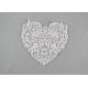 Guipure French Venice Lace Collar Cotton Lace Heart Applique For Wedding Dresses