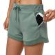 Women Summer Loose Quick Dry Athletic Sports Workout Shorts With Pockets