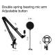 Streaming Podcast 4.5 Cm AK 35 Condenser Mics , Desktop Mic Stand With Shock Mount
