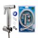 Stainless Steel Bidet Toilet Hand Sprayer Set with Brushed Finish and Shower Attachment