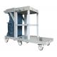 Gray Continental Janitor Cart With Vinyl Zippered Bag