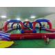 Red Race Track For Inflatable Amusement Park ,Inflatable Kids Toys