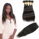 Unprocessed Indian Human Hair Bundles / Straight Indian Remy Hair Weave