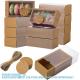 Rectangle Kraft Paper Drawer Boxes With Window Homemade Soap Boxes Kraft Box With Tags Jute String For Jewelry