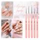 13.5cm Nail Art Drawing Pen Strip Liner Art Detailing Brush Acrylic Handle