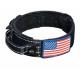 Double Thick Nylon Dog Collars Easy Cleaning With Brushed Hardware Finish