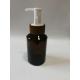Reusable Eliquid Oil Black Cosmetic Bottles Oblique Shoulder Wood Pump