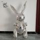 Rabbit Stainless Steel Sculpture Jeff Koons Abstract Balloon Metal Sculptures Modern Art Home Decorative