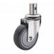 Stainless Steel PU Caster Round stem