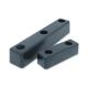 Rubber Accessories Upstand HeACavy Duty Black Rubber Buffer On A Steel Angle Plate For Steel Door