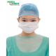 Non-Woven Disposable Odorlees Facemask 3ply With Earloop white/blue/green
