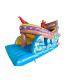 Large Inflatable Pirate Ship Water Slide For Kids Inflatable Slide Bouncy Castle Commercial