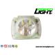 IP68 Rechargeable Cordless Miner Cap Lamp 0.96W 15000lux