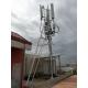 Hot Dipped Steel Communication Tower Antenna 60 Metre ASTM A123 Galvanization
