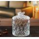Clear Butterfly Decorative Candy Jars Round Lovely Bowl With Lids Eco - Friendly