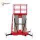 Wooden Case Package Aluminum Lift Platform Self Propelled Single Man Lift For Painting