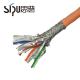 7.0MM CAT7 Lan Cable 0.57 Bare Copper Conductor  Cat 7 Network Cable