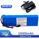 10Ah 36V Electric Bike Lithium Battery 10S3P Waterproof Lithium Ion Battery Pack