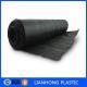 Black color  Anti UV PP Woven Ground Cover Fabric With green Marking Line For Agriculture