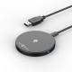 ABS PC Round Portable Qi Wireless Charging Pad 10W Fast Charge