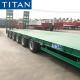 60 Tonne Construction Machinery Carrier Low Bed Trailer With Ramps