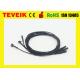 Flexible soft EEG electrode cable with silver chloride plated copper ,emg electrodes