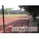 Polyurethane Track And Field Surface , High School Synthetic Track For Running