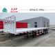 Mechanical Suspension 3 Axle Flatbed Container Trailers