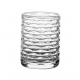 Transparent Small Candle Jars With Pattern / Glass Candle Holder For Candle Wax